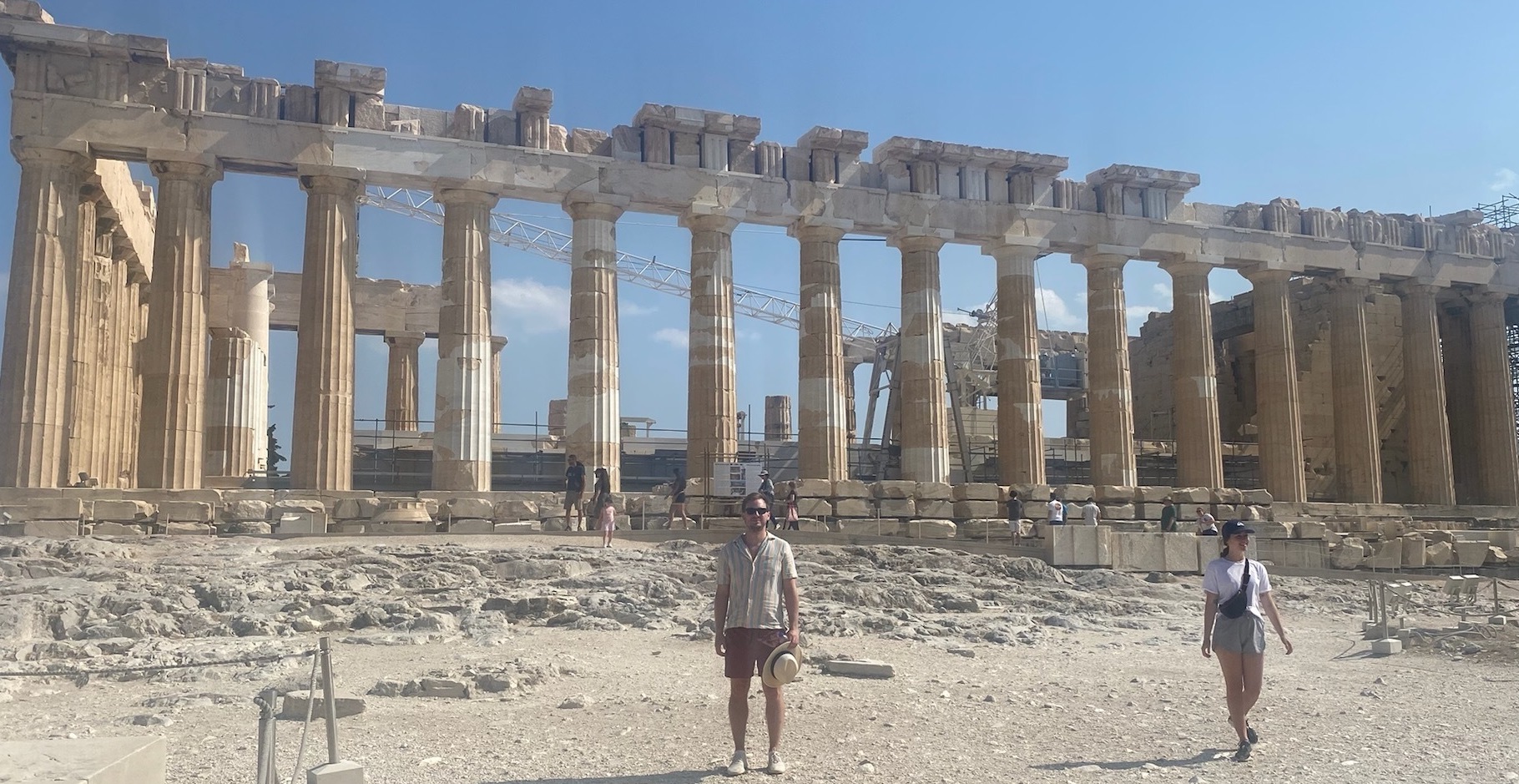 photo of me in front of the Parthenon