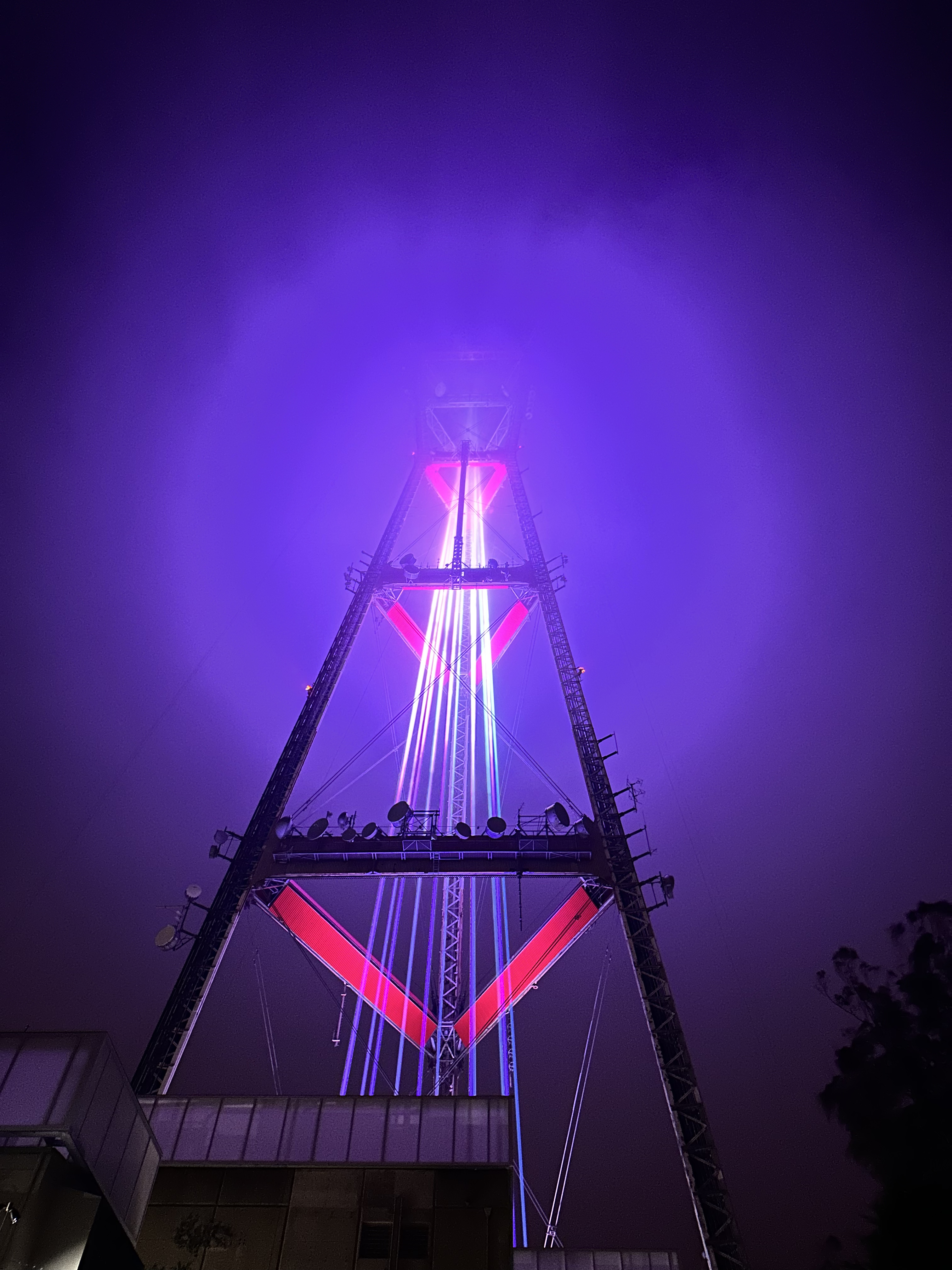 Sutro Tower celebrating its 50 year anniversary last week.